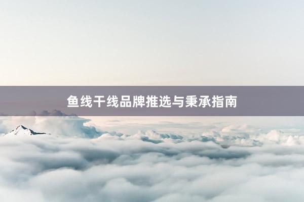 鱼线干线品牌推选与秉承指南